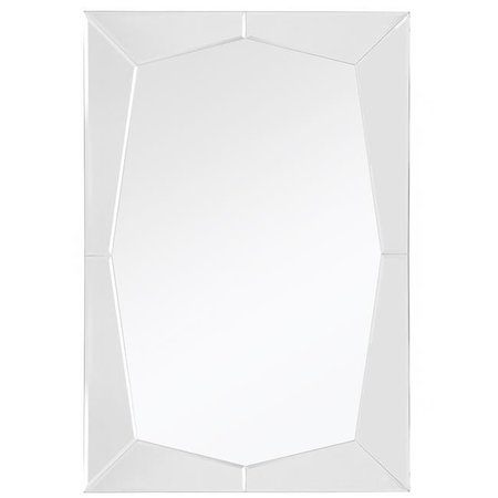 LOVELYHOME 24 x 36 in. Queen Etched Beveled Bathroom & Vanity Mirror LO1527461